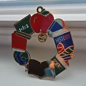 Vintage 1996 Teacher Educational Holiday Ornament